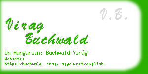 virag buchwald business card